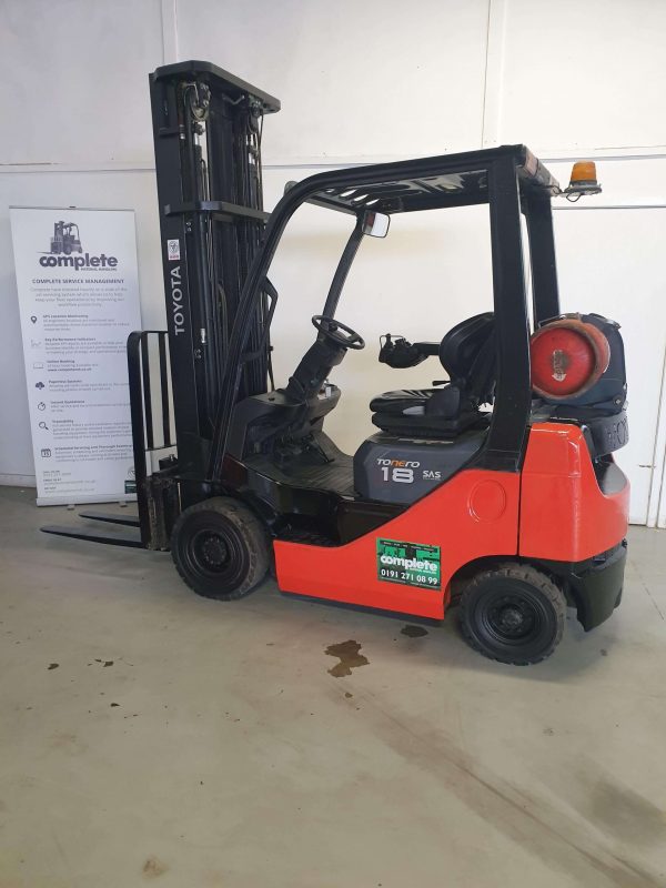 Toyota 8FGF18 LPG Counter Balance Forklift Truck