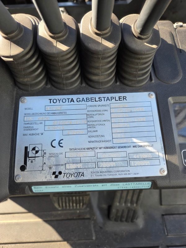 Toyota 8FD80F Counter Balance Diesel
